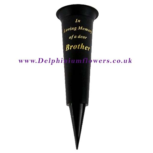 Black Grave Vase Cone Spike - Brother - Click Image to Close